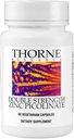 Thorne Research - Zinc Picolinate 30 Milligram (Formerly Double Strength Zinc Picolinate) - Well-Absorbed Zinc Supplement For Immune Function - NSF Certified For Sport - 60 cápsulas