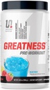 Indefinido Nutrición Greatness Pre-Workout por Brian Shaw (30 Servimientos) – 6 g Citrulline Malate & 3.2 g Beta Alanine para mejores bombas, energía, foco y fuerza para hombres &amp; mujeres (15.9 Oz, Blue Razz)