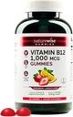 NatureWise Vitamina B12 Gummies for Adults, 1000 mcg - Strawberry Lemon Flavor - Supports Daily Energy, Mental Clarity, Cognitive Function - Vegan, Gluten-Free, Non-GMO - 180 Count[3-Month Supply]