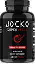 Jocko Fuel Antártico Krill Oil Omega 3 Fatty Acid Suplementos DHA &amp; EPA - 1000mg Softgels - Soportes Conjuntos, Movilidad & Función Mental (60 Softgels)