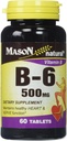 Mason Naturals Vitamina B-6 500 MG Tablas - 60 ea