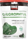 FORCE FACTOR Chlorophyll Soft Chews Antioxidants Suplemento para reducir el olor corporal, promover la respiración fresca, no GMO, libre de gluten, y Vegan, sabor de menta fresca, 30 cerdas suaves, verde
