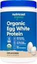 Nutricost Organic Egg White Protein Powder 8oz (Unflavored) - 15 Grams Protein Por Serving, GMO-Free, Gluten Free