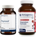 Metagenics Bundle - Thyrosol &amp; Magnesium Glycinate - 90 Conde of Thyrosol for Thyroid Health - 120 Tablets of Magnesium Glycinate for Nervous System Support