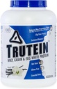Nutrición corporal Trutein High Protein Powder: 45% Whey, 45% Casein, 10% Egg White Protein Shake Mix, Gluten-Free, Low Sodium, Low Carb Protein Supplement Powder for Men &amp; Women, Vanilla Bean, 4lb