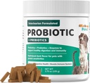 Wellnergy Daily Probiotic " Prebiotics Soft Chew for Dogs " Cats - Asistencia Digestiva para la diarrea, estreñimiento, estómago de aparición, indigestión " Gas - Ayuda Digestión, Esquía de alergia " Salud inmune 70ct