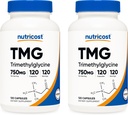 Nutricost TMG 750mg, 120 Capsules (2 Botellas)