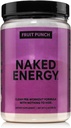NAKED Fruit Punch Energy - Clean Pre Workout Supplement for Hombres and Women, Vegan Friendly, No Añadido Sweeteners, Colores O Sabores - 30 Servings