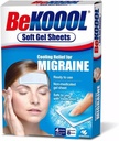 Be Koool Cooling Relief for Migraine, Soft Gel Sheets, 4 Hojas (Pack of 4)
