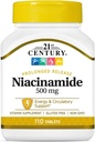 21st Century Niacinamide 500 mg Tablets Prolonged Release - 110 ct, Pack de 2