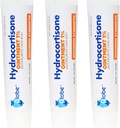 (3 Pack) Globe Hydrocortisone Maximum Strength Transparent Ointment 1%,1 oz, Anti-Itch Topical Ointment for Redness, Swelling, Itching, Rash, Bug/Mosquito Bites, Eczema, Hemorrhoids &amp; More