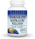 HABITACIONES PLANETARIAS Andrographis Respiratory Wellness Suplemento Nutricional, 60 Cuenta