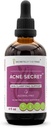Secretos del Tribe Acne Secreto Extracto libre de alcohol, Tintura, Boldo de glicerito, Seda de maíz, Hoja de hervidor picante, Alfalfa, Hoja de Sena. Soporte de aclaración de piel (4 Fl Oz)