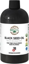 BioNatal Ethiopian Black Seed Oil 16oz PET/Plastic Bottle – Cold Pressed Nigella Sativa, Black Cumin Seed Oil, Unrefined " Non-Filtered, High TQ Hasta 4.64% – Supports Immune System, Digestive