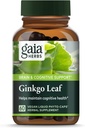 Gaia Herbs Ginkgo Leaf - Utilizado tradicionalmente para apoyar la circulación sana y la función cerebral* - Suplemento Herbal - 60 Vegan Liquid Phyto-Capsules (20-Day Supply)