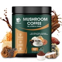 Café de seta de Lukaree 14 en 1 Café de seta instantáneo Arabica Cafetera Polvo de seta con león Mane, Reishi, Chaga, Cordyceps, Shiitake, Maitake, Turquía Tail for Focus Energy Immunity 8 oz (227g)