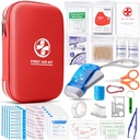 Kit de primeros auxilios con suministros médicos esenciales de emergencia, kit médico impermeable para el hogar Viajes Camping Hiking, Backpacking Med Kit for Sports College Dorm Student