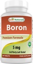 Mejores Naturales Suplementos de Borón 5 mg 240 Tabletas (240 Conde (Pack de 1))
