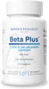 Biotics Research Beta-PlusTM Nutricional Ox Salts Bile Digestive Enzymes Suplemento Para la Producción de Bilis Para No Gallbladder-Supports Función total del hígado, Ayudas Digestión de grasa, Suministros Betaine 180 Tabs
