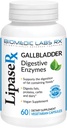 Fórmula Gallbladder, Lipase, Protease y Amylase Digestive Enzymes to Reduce Bloating - Fórmula Vegetariana, 60 Veg Capsules