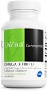 DAVINCI Laboratorios Omega 3 HP-D - Suplemento dietético para apoyar sistema inmunológico, articulaciones saludables y salud cardiovascular y de la piel* - con vitamina D3 y más - libre de gluten - 60 Softgels