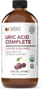 Productos naturales completos Uric Acid Complete - 16oz Suplemento líquido para apoyar Uric Acid Cleanse, Kidney Health " Circulation with Apple Cider Vinegar, Tart Cherry, " Beet Root.