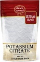 Potasio Citrate Powder 2.5 LB (40 Oz) Bulk - Ingredientes puros, Bulk Potassium Citrate Suplemento, Vegan, Grado de Alimentos- por Spicy World