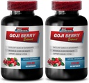 Defensa Inmunitaria - Complejo de Extracto de Goji Berry - Píldoras de Vitalidad Natural, Potencial Antioxidante, Extracto Pomegranado, Complejo de Detox Corporal, Apoyo al Bienestar Holístico, Energía Natural Boost, 2 Bot 120 Caps