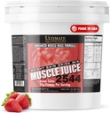 Ultimate Nutrition Muscle Juice, Weight Gain Drink Mix - Mass Gainer Workout Powder for Men &amp; Women - Suplemento para el crecimiento del músculo magro &amp; Immune Support with 55g Protein - Strawberry, 10.45lb