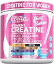 Creatina para Mujeres tóxicas Creatina Monohydrate + BCAA Powder Myo-Inositol Collagen Biotin Hialuronic Acid Folate L Glutamine Vitamina D3 Iron Zinc D-Chiro-Maca Digestion Shelf Builder by Clean Nutra