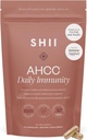 SHII AHCC Daily Immunity, 30-Days Supply – Vegan, Gluten Free Immune Support Supplement with AHCC, Immune System Support from Functional Shiitake Mushrooms, Promotes Immune Response &amp; Cellular Health