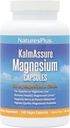 Natures Plus KalmAssure Magnesium - 240 cápsulas veganos - Citrato de magnesio altamente biodisponible - Soportes Nerve &amp; Muscle Relaxation - 60 piezas
