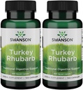 Swanson Turquía Rhubarb - Suplemento Herbal para la Salud Digestiva - Fórmula Natural - (100 cápsulas, 500 mg cada uno) (2 Pack)