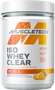 MuscleTech Whey Protein Powder Clear Whey Protein Isolate Whey Isolate Protein Powder for Women &amp; Men Clear Protein Drink 22g of Protein, 90 Calories Orange Dreamsicle, 1.1lb (19 Servings)