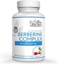 Milamiamor Complejo de Berberina HCL 500mg - Suplemento especial de Berberina con Melon Fruit & Banaba Leaf - Non-GMO, Made in USA - Heart, Cognitive & Gastrointestinal Health - 60 cápsulas