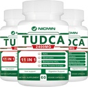 TUDCA Suplementos 2400MG, Complejo de Salas Bile para Detox Liver &amp; Gallbladder Cleanse, Anti-Aging for Men and Women, Digestive Health 180 Capsules