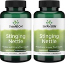 Nettles Swanson Stinginging - Herbal Supplement Prostate Health & Urinary Tract Support - Natural Formula Supporting Respiratory Health & Fluid Balance - (120 Capsules) (2 Pack)