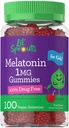 Carlyle Kids Melatonin Gummies ← 1 mg 100 Conde ← Fruit Flavor Gummy ← Vegan, Non-GMO, Gluten Free ← Lil Sprouts