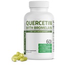 Bronson Quercetin con Bromelain 2 en 1 Wellness Support, Non-GMO, 60 cápsulas