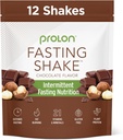 Prolon Intermittent Fasting Drink Mix ¦ Fasting Shake for Intermittent Fasting TEN Vitaminas, Fibra, Proteína basada en plantas, Superfoods TEN Keto, Vegan, Gluten Free, Dairy Free TEN Chocolate, 12 Packets