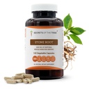 Secrets of the Tribe Stone Root 120 Capsules, 1000 mg, resistentemente cultivado Stone Root (Collinsonia Canadensis) Root seco (120 cápsulas)