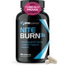 Night Burn Keto BHB Exogenous Ketones Supplement - Real Ketones Keto Diet Pills with Patented goBHB Capsimax and Melatonin for Body Sculpting (60 Count (Pack of 1), Nite)