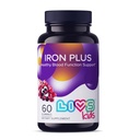 LIVS Iron Supplement for Kids with Vitamin C, A, B3, B5, B6, B12, Biotin, Zinc & Folate | Non-GMO, Gluten Free Chewable Supplement as Gummy for Energy Boost & Anemia Support - 60 Count