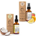 Vitamin D3+K2 Liquid Drops (MK4 & MK7) Organic Fractionated Coconut Oil and Vitamin C Extra Strength Spray Mist: Daily Absorption Liquid Extract, Essential Protein Support, Optimizes Wellness Benefits