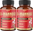 2 Packs 60 Cuentas 4 Meses - D-Mannose Capsules - Natural Urinary Tract Health & Immune Support - 7in1 con Arándano, Dandelion, Hibiscus &amp; More