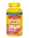 Nature Made Multivitamin + Omega-3, Multivitamin Gummies for Her, Daily Nutritional Support, 180 Adult Gummy Vitamins & Minerals, 90 Day Supply