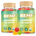 HOOLOO Hemp Gummies 450,000mg for Deep Sound Bedtime Support and Discomfort Relief, Fruity Hemp Gummy Infused Omega 3, Vitamins, Made in USA