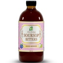 Herb To Body Soursop Bitter Liquid with Mixed Berries – 16 oz Herbal Beverage made with Wildcrafted Soursop Leaves