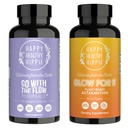 Happy Healthy Hippie Glow for It Astaxanthin Supplement & Go with The Flow Perimenopause Supplements for Women
