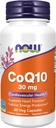 NOW Supplements, CoQ10 30 mg, Pharmaceutical Grade, All-Trans Form produced by Fermentation, 60 Veg Capsules